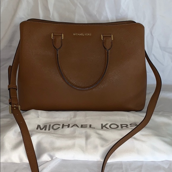 Camille Large Pebbled Leather Satchel 